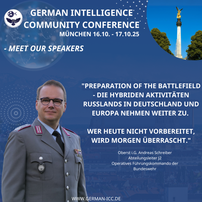 Oberst i.G. Andreas Schreiber GICC 2025